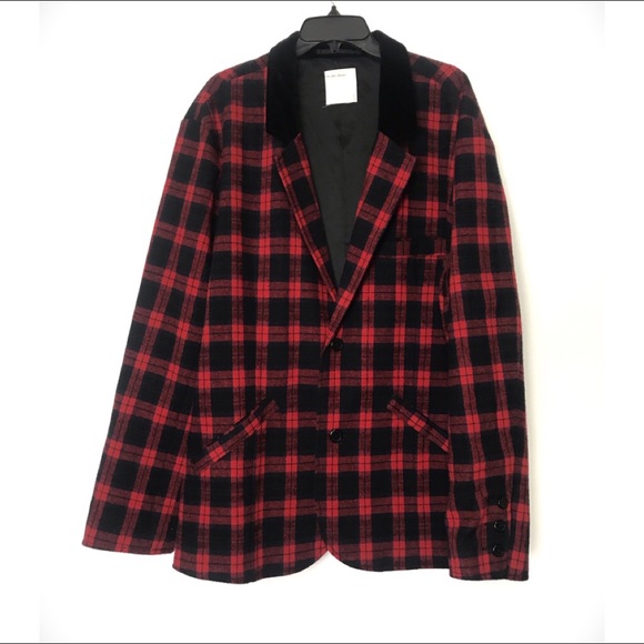 Life After Denim Other - Life After Denim Red Plaid Blazer Jacket Size XXL